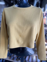 Load image into Gallery viewer, Sunday Best Waffle cropped top long sleeve XXS
