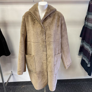 Zara reversible faux fur/suede coat XL