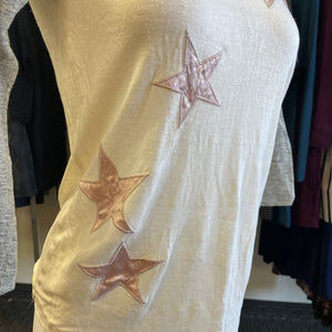 Marc By Marc Jacobs pink satin stars top S