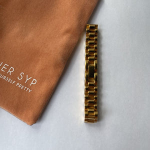 Atelier SYP 18K Gold Plated Stainless Steel Watch Strap Bracelet