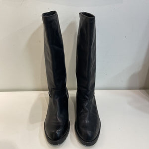 College leather pull on boots 12