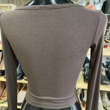 Load image into Gallery viewer, Sunday Best Cropped top long sleeve XS
