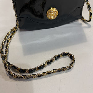 Benchmade leatherworks patent handbag vintage