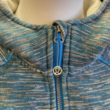 Load image into Gallery viewer, Lululemon striped zip up scuba 12
