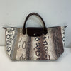 Longchamp snake print tote *As Is-stained lining