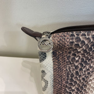 Longchamp snake print tote *As Is-stained lining
