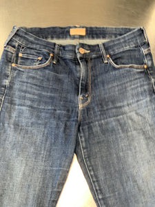 Mother Looker Ankle Fray Jeans 28