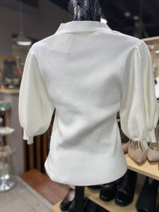 Zara Cropped Short sleeve Cardigan M NWT