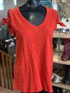 Left Of Center tie sleeves Top NWT M