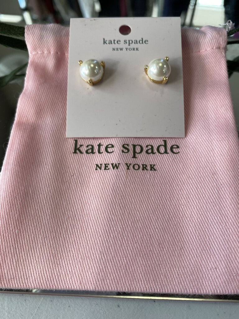 Kate Spade pearl earrings NWT