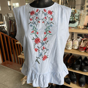 Zara Embroidered Top XL