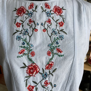 Zara Embroidered Top XL