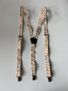 Floral Suspenders Adjustable