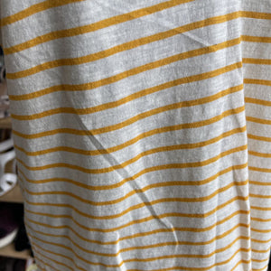 Madewell striped V neck Top short sleeve M