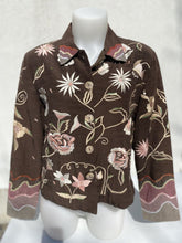 Load image into Gallery viewer, Entice Sequin embroidered vintage blazer M
