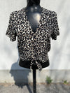 Vero Moda Cheetah Print Top NWT S