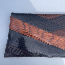 Load image into Gallery viewer, Calego snake skin vintage clutch
