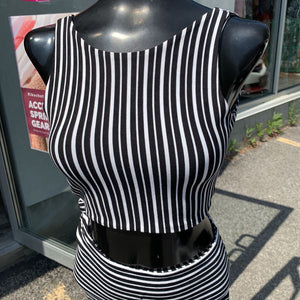 Zara striped split dress S