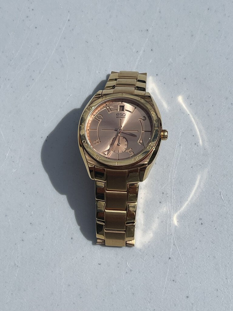 ESQ by Movado rose gold face watch *As Is(scuffed)