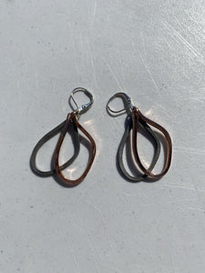 Double metal earring