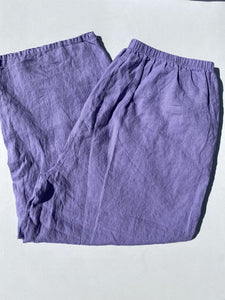 Flax linen pants L
