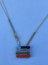Load image into Gallery viewer, Anne-Marie Chagnon rectangle stones necklace
