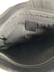 Celine leather trim vintage shoulder bag