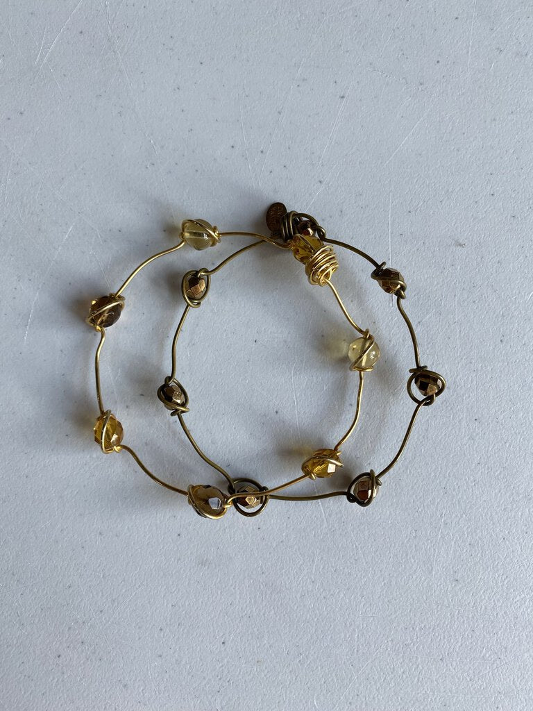 Dayne Duvall wire/bead 2 bracelets set