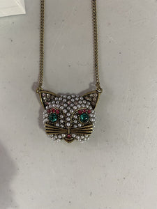 Betsey Johnson cat necklace
