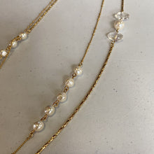 Load image into Gallery viewer, Banana Republic double chain w pearls/crystals
