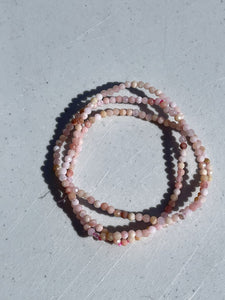 Faceted gemstone bracelet (set of 3)