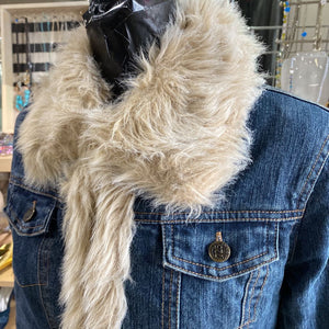 725 Originals Vintage Denim Fur Jacket S
