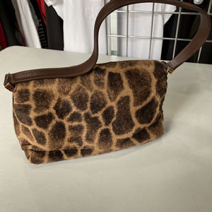 Kate Spade fuzzy animal print handbag