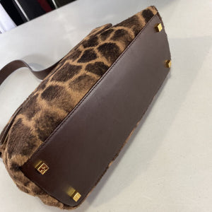 Kate Spade fuzzy animal print handbag