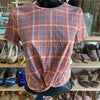 H&M plaid top S