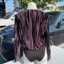 Load image into Gallery viewer, Zara sparkly velvet bodysuit S
