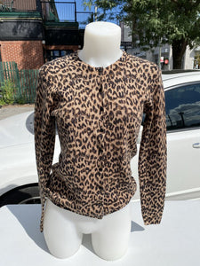 Lord & Taylor leopard print sweater M