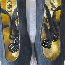 Load image into Gallery viewer, Moschino suede kitten heels 37.5
