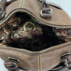Danier embossed leather handbag