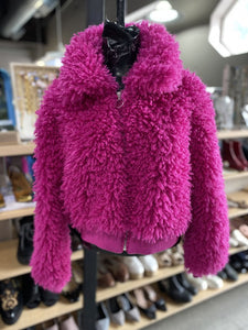 Urban Outfitters Fluffy Bomber Jacket XS