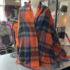 Blanket plaid scarf