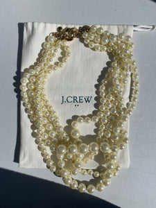 J Crew 5 strand pearl necklace