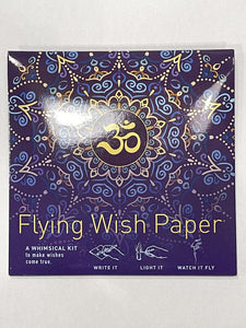 Flying paper mini wish kit Purple Om
