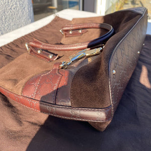 Gucci suede/leather handbag