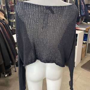 10Days open knit crop sweater S