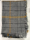 b.young plaid blanket scarf