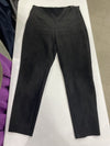 Zara Micro Suede Black Pants Ankle Zippers XL
