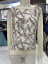 Reiss silk front wool light sweater M
