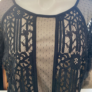 Black Tape lace top XL