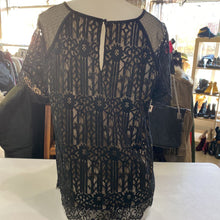 Load image into Gallery viewer, Black Tape lace top XL
